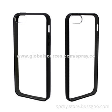 PC TPU Cases for iPhone 5/5s, Compact Structure from Dual-injection, Two Tone Colors